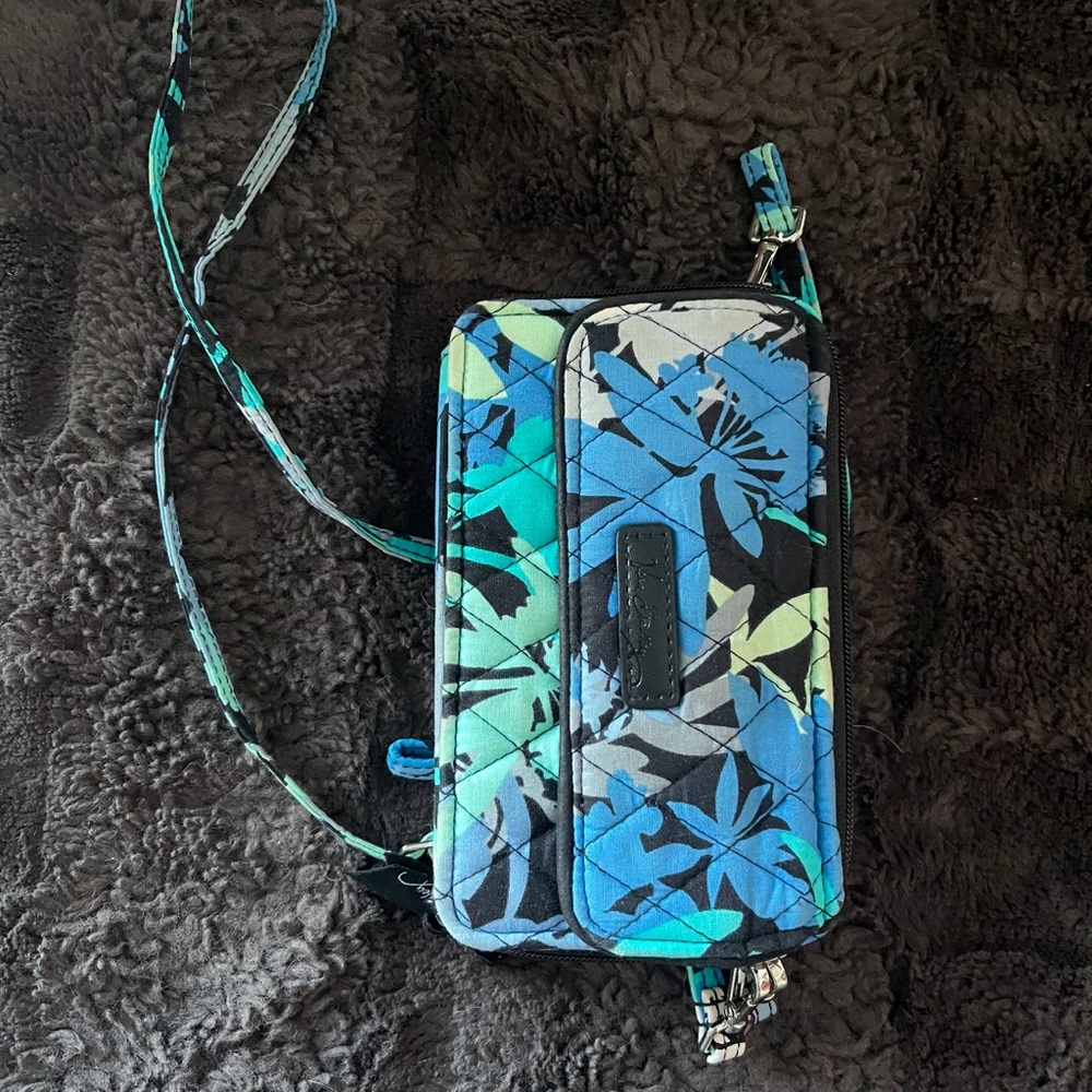 Vera Bradley All In One Camo Crossbody, aka Smartphone Wristlet, retired